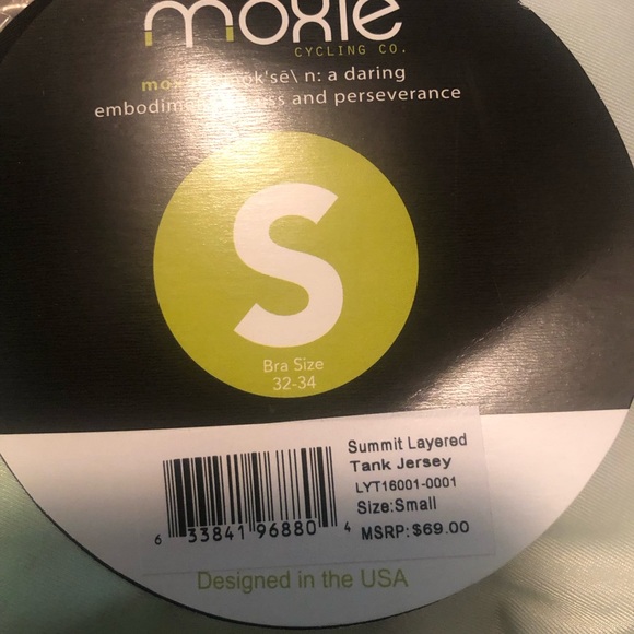 Moxie Cycling Green Summit Layered Tank Top - Picture 4 of 4